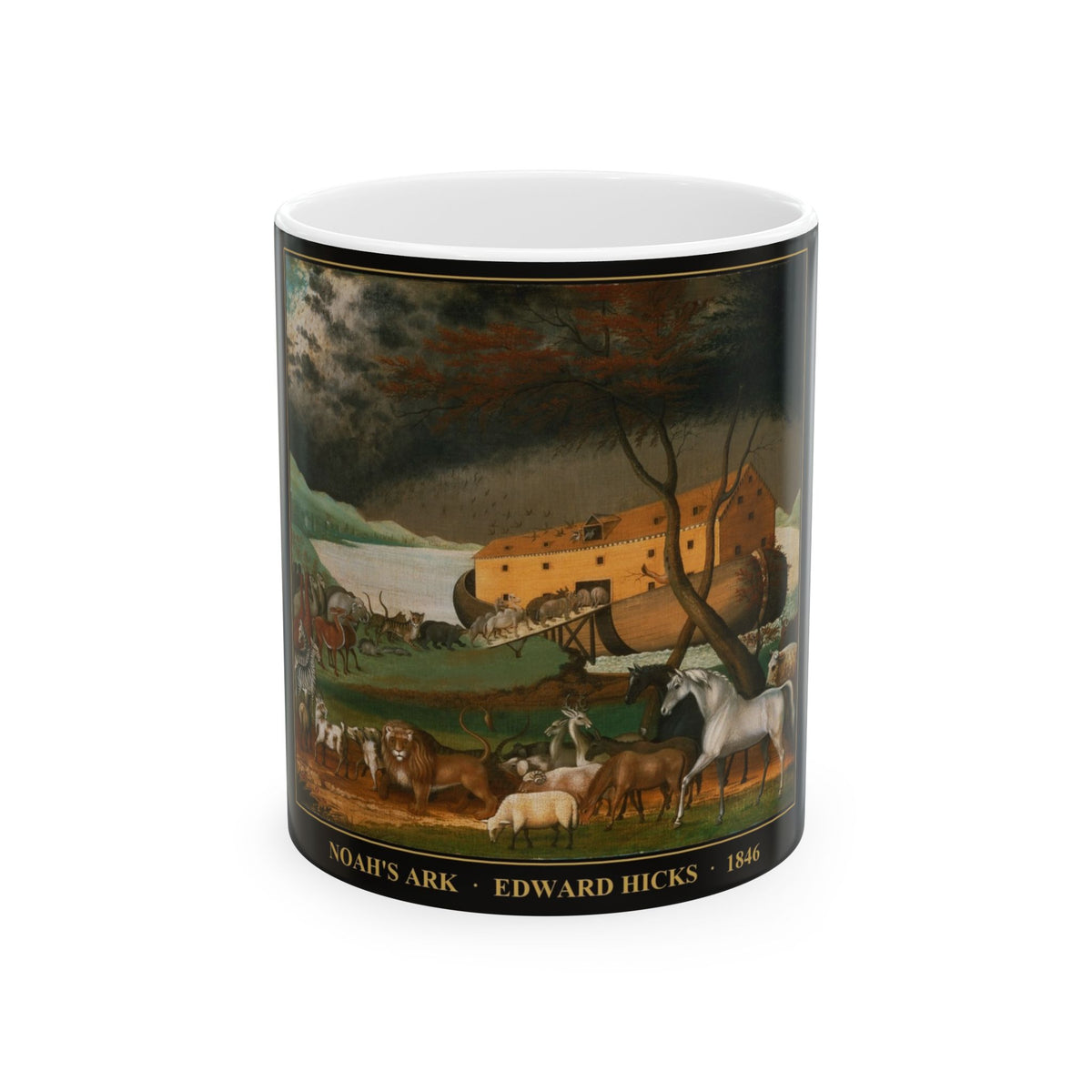 Noah's Ark Mug (11oz) | Edward Hicks 1846 Bible Art Coffee Mug