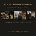 Dark History phone wallpapers, 8 designs
