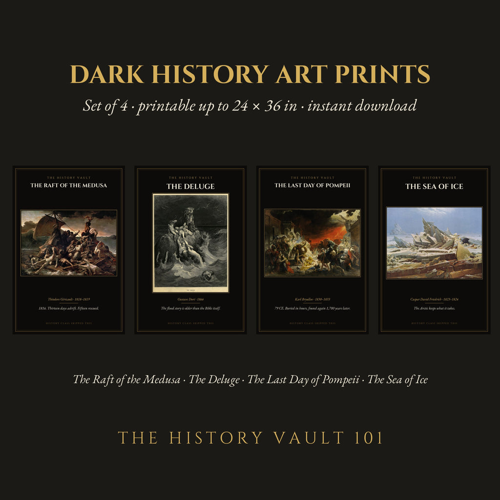 Dark History Art Prints: Set of 4 (Printable)