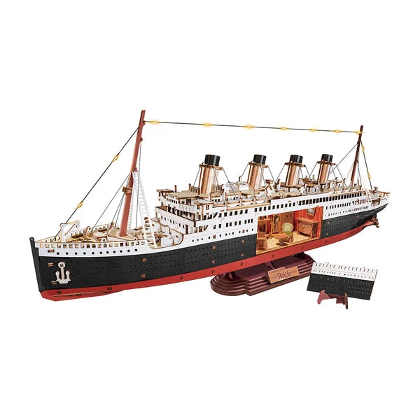 Rolife Titanic 3D wooden puzzle with lights